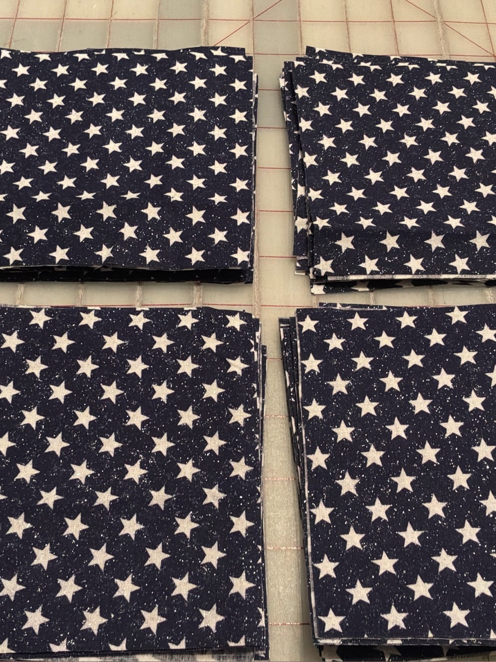 5" Inch Quilt Squares 84 Count Stars